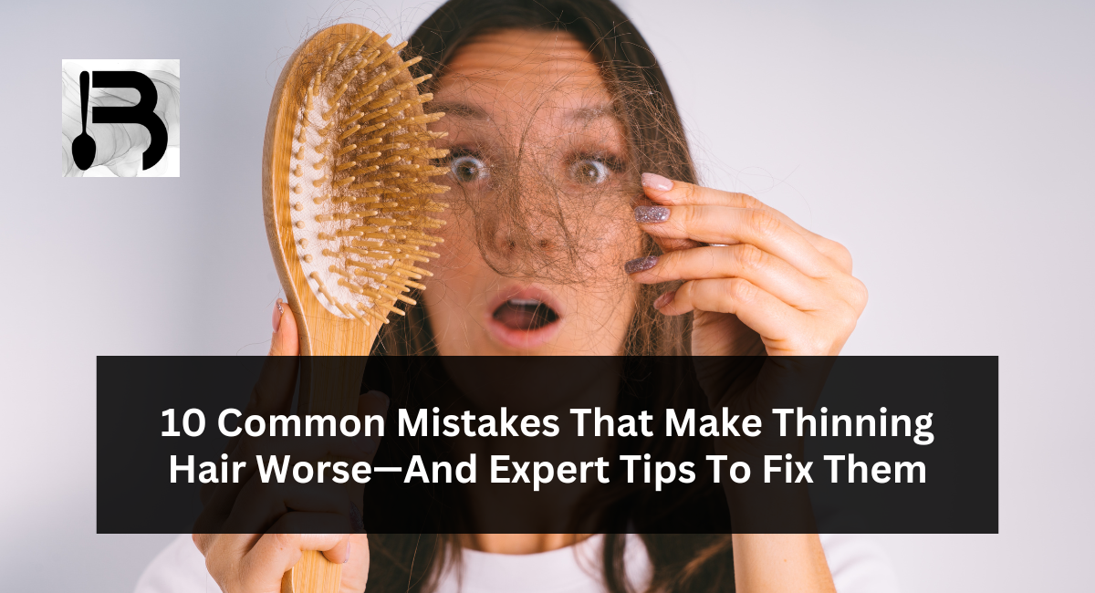 10 Common Mistakes That Make Thinning Hair Worse—And Expert Tips To Fix Them